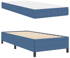 vidaXL Σκελετός Κρεβατιού Άλλο Μπλε 90 x 190 cm Βελούδο