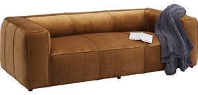 Καναπές Cubetto Τριθέσιος Καφέ 220x110x67 εκ. - Χρυσό