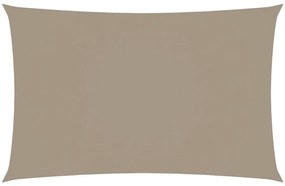vidaXL Πανί Σκίασης Ορθογώνιο Taupe 2 x 5 μ. από Ύφασμα Oxford