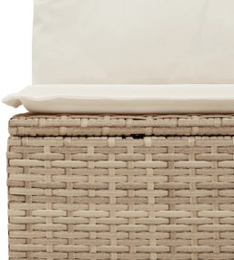 vidaXL Σετ Καναπέ Κήπου 8 pcs Beige, λευκό 55 x 55 x 37 εκ