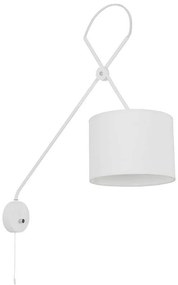 Φωτιστικό Τοίχου Viper I 6512 White Nowodvorski Metal, Fabric