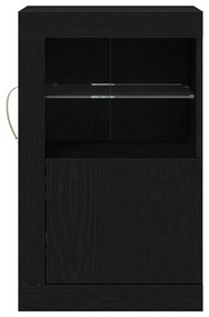 vidaXL Βοηθητικό ντουλάπι Μαύρη δρυς 41 x 37 x 67 εκ