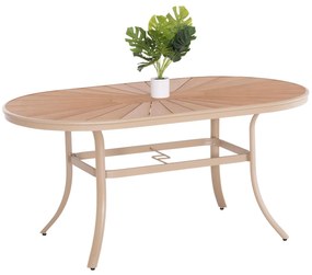 ΤΡΑΠΕΖΙ ΕΞΩΤ.ΧΩΡΟΥ TELAMO  ΑΛΟΥΜΙΝΙΟ ΣΑΜΠΑΝΙ &amp; POLYWOOD 160X90Χ73.5Υεκ.
