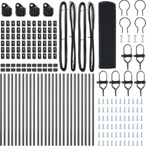 vidaXL Στύλος Περιφράξεων Γκρι 50 x 0,4 μ (12 x 12 mm mesh)