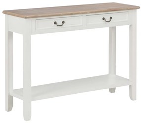 vidaXL Τραπέζι Κονσόλα Λευκό 110 x 35 x 80 εκ. Ξύλινο