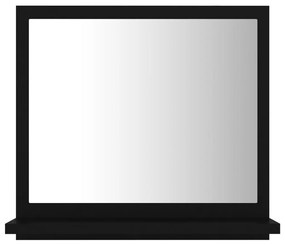 Καθρέφτης Μπάνιου Μάυρος 40 x 10,5 x 37 εκ. Μοριοσανίδα - Μαύρο