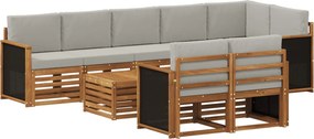 vidaXL Σετ Καναπέ Στερεό Ξύλο Ακακίας