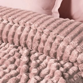 Κουβέρτα Fleece Μονή (160x220) Das Home 1388 Nude