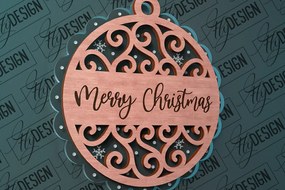 Σετ των 3 Intra απο ξύλο plywood 3mm-4mm πάχος Χριστουγεννιάτικο στολίδι Σχέδιο Δίασταση 8x8 cm INTRAFABR-79659904