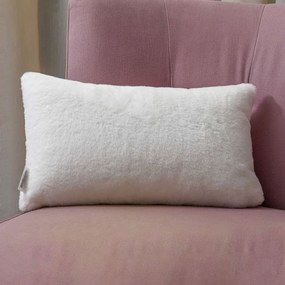 Διακοσμητικό Μαξιλάρι Γούνινο (30x50) Pol Rugs &amp; Mats Rabbit Cream