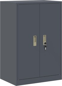 vidaXL Ντουλάπι αποθήκευσης Ανθρακί 60 x 40 x 90 cm Ατσάλι