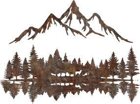 Decorative Metal Wall Accessory Rusty Landscape 2 Antiquation