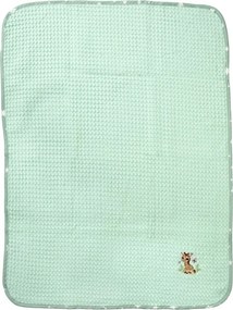 Κουβέρτα Πικέ Αγκαλιάς (80x110) Dimcol Giraffe 174 Mint