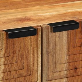 vidaXL Πλαϊνό γραφείο Καφέ 60 x 33,5 x 75 εκ. Στερεό ξύλο μάνγκο