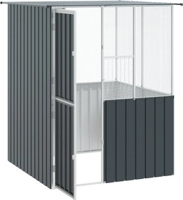 vidaXL Κλουβί Πουλιών Ανθρακί 165 x 165 x 200 εκ