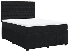 ΚΡΕΒΑΤΙ BOXSPRING ΜΕ ΣΤΡΩΜΑ ΜΑΥΡΟ 160X200 ΕΚ. ΒΕΛΟΥΔΙΝΟ 3292390