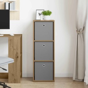 vidaXL Πλαϊνό γραφείο Artisan Oak 35 x 32 x 99,5 εκ