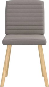 vidaXL Καρέκλες Τραπεζαρίας 6 τεμ. Χρώμα Taupe Υφασμάτινες