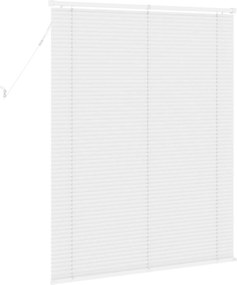 vidaXL Βενετσιάνικη Σκίαση Λευκός 150 x 120 cm 25 mm PVC