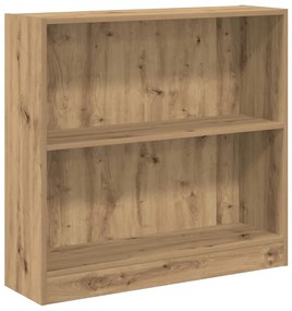 vidaXL Βιβλιοθήκη Αρτισιανή Δρυς 80x24x76 εκ. από Επεξεργασμένο Ξύλο