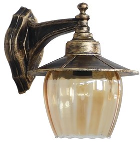 Απλίκα Τοίχου Heronia 07-1327 Bronze/Natural Wood