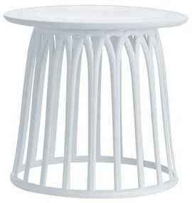 SABA Τραπεζάκι Βοηθητικό PP-UV Άσπρο Φ50x45cm Ε382,1