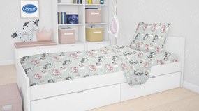 DIMcol ΠΑΠΛΩΜΑΤΟΘΗΚΗ ΕΜΠΡΙΜΕ ΠΑΙΔ Cotton 100% 160Χ240 UNICORN 106 Green 1925715206410681