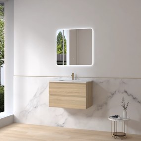 Karag Horizon 80 Oak MDF - Βάση Επίπλου Με Νιπτήρα 81x47