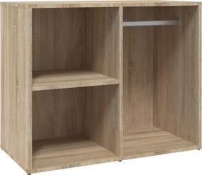 vidaXL Ντουλάπι Γυαλιστερό Sonoma Δρυς 80x40x65εκ.Επεξεργασμένο Ξύλο