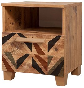 Κομοδίνο Leva Alfa Triangle 863SPH3521 45x40x52cm Multi