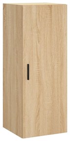 vidaXL Μπουφές Sonoma δρυς 34,5 x 34 x 180 εκ. από Επεξεργασμένο Ξύλο