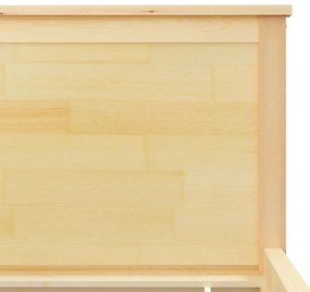 vidaXL Πλαίσιο Κρεβατιού 90 x 200 εκ. από Μασίφ Ξύλο Πεύκου