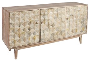 Artekko Attari Μασίφ Ξύλινος Μπουφές σε Λευκή Πατίνα (160x45x80)cm - 720-1300-WHITE - 720-1300-WHITE