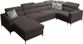 Γωνιακός καναπές Baltico V Mini-Αριστερή-Kafe - 334.00Χ198.00Χ100.00cm