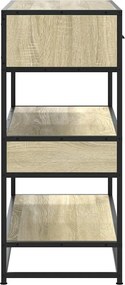 vidaXL Τραπέζι Κονσόλα Sonoma Δρυς 90x35x80 εκ. Επεξεργασμένο Ξύλο