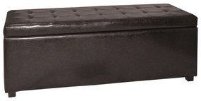 Σκαμπώ DENISE PU Καφέ Σκούρο 113x43x45cm