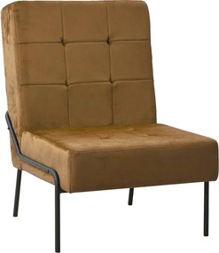 vidaXL Καρέκλα Χαλάρωσης 65 x 79 x 87 Καφέ Βελούδινη