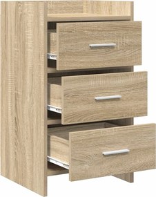 vidaXL Κομοδίνα Sonoma Δρυς 40 x 36 x 70 εκ. Επεξεργασμένο Ξύλο
