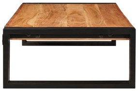 vidaXL Ράφι μπάνιου 100 x 50 x 23 εκ. Στερεό ξύλο μάγκο, σίδηρος