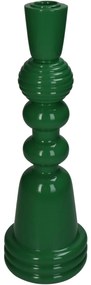 Κηροπήγιο ArteLibre Πράσινο Polyresin 10x10x30cm