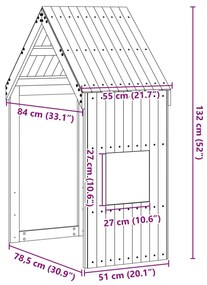 ΟΡΟΦΗ ΚΡΕΒΑΤΙΟΥ ΠΑΙΔΙΚΗ 55X84X132 ΕΚ. ΑΠΟ ΜΑΣΙΦ ΞΥΛΟ ΠΕΥΚΟΥ 846894