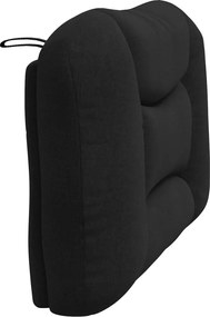 vidaXL Μαξιλάρι για Κεφαλάρι Hvar Μαύρο 100 εκ. Υφασμάτινο