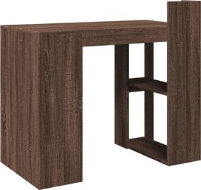 vidaXL Γραφείο Καφέ Δρυς 103,5x56,5x94 εκ. από Επεξεργασμένο Ξύλο