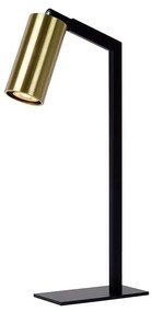 Φωτιστικό Επιτραπέζιο Lucide 45599-01-30 SYBIL Μαύρο Ματ (Black Mat)|Χρυσό Χρώμα (Gold Coloured)