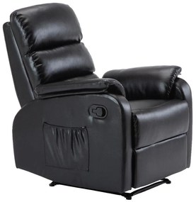 Πολυθρόνα Relax Massage Voron-Μαύρο