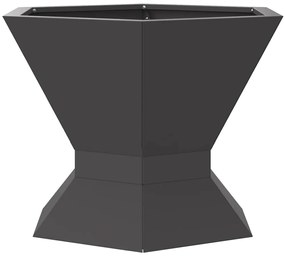 vidaXL Φωτιά Μαύρο 50 x 50 x 40 cm Κρύα έλαση από χάλυβα