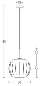 Κρεμαστό Φωτιστικό Οροφής 30cm E27 40W IP20 Zambelis 20125 Χρυσό