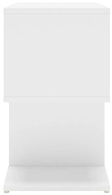 vidaXL Κομοδίνα 2 τεμ. Λευκά 50 x 30 x 51,5 εκ. από Μοριοσανίδα