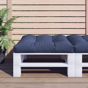 vidaXL Μαξιλάρι Παλέτας Ναυτικό Μπλε 80 x 80 x 12 εκ.Υφασμάτινο