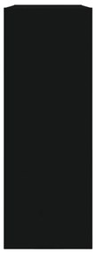 Παπουτσοθήκη Μαύρη 80x21x57 εκ. από Επεξεργασμένο Ξύλο - Μαύρο